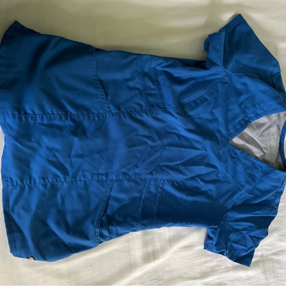 XS royal blue greys anatomy scrub top